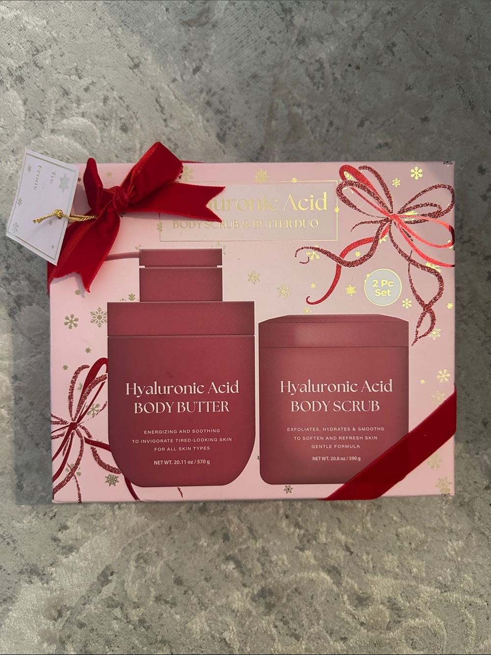 Hyaluronic Acid Body Butter & Body Scrub Set